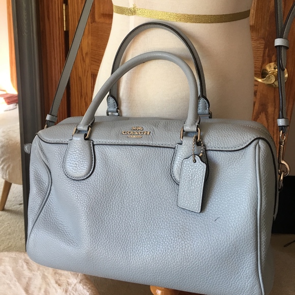 Coach Handbags - COACH coneflower blue satchel handbag soft LEATHER